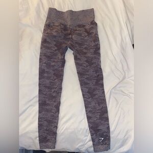 Gymshark purple camo leggings
